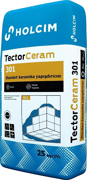 tam insaat: Holcim TectorCeram 301 – standart keramika yapışdırıcısı - Rəng: Boz — 1