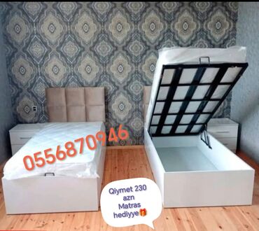 Çarpayılar: Yeni, Təknəfərlik çarpayı, Bazasız, Matras ilə, Siyirməsiz, Azərbaycan — 21