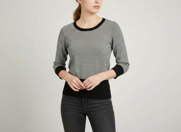 koszulka ysl damska: Women's blouse, size S (EU 36)
