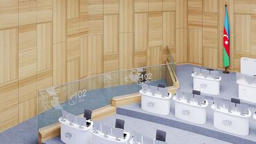 Sifarişlə ofis dəst mebeli: Mebel istehsalı və quraşdırma xidməti - Ofis masaları: İki rəngli — 44