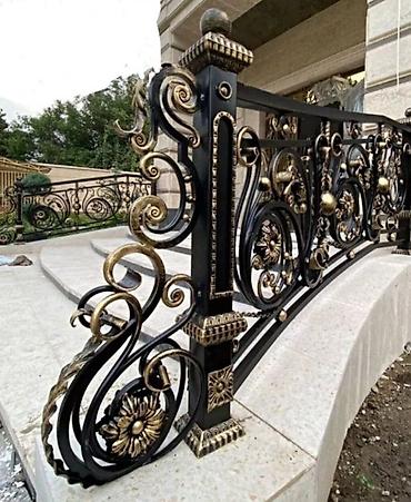 Изготовление перил: Изготовление перил Материал: Кованное железо, Наружные, Бесплатный замер — 122