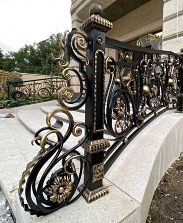 Изготовление перил: Изготовление перил Материал: Кованное железо, Наружные, Бесплатная доставка — 3