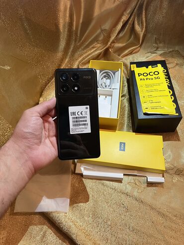 Poco: Poco X6 Pro 5G, 512 GB, Barmaq izi, Face ID