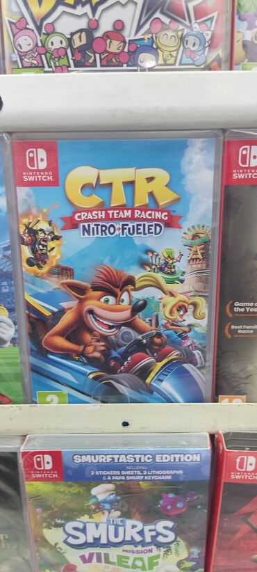 nintendo switch: Nintendo switch üçün crash team racing oyun diski. Tam original
