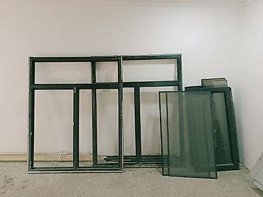 фикс: Alüminium pəncərə və qapı dəsti - Material: tünd rəngli alüminium — 4