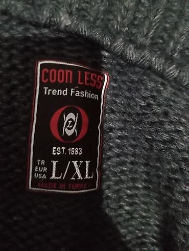 черные мужские кардиганы: Qara rəngli kişi kardiqanı — COON LESS Trend Fashion - Ölçü: L/XL — 2
