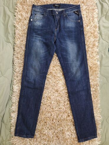 Farmerke: Original REPLAY farmerke – tamno plavi denim sa prijatnim izbledelim — 2