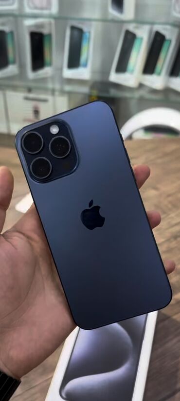 iphone x продажа: IPhone 15 Pro Max, 256 ГБ, Blue Titanium, Гарантия, Отпечаток пальца, Face ID