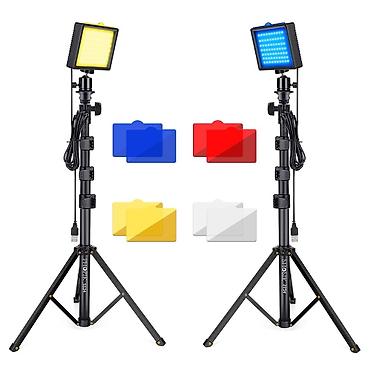 Elektronika: PHOPIK LED Video Light – 2-li işıqlandırma dəsti - 5600K rəng — 1