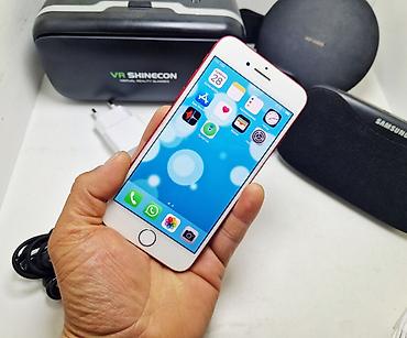 Apple iPhone: IPhone 7, Б/у, 128 ГБ, Красный, Зарядное устройство, 100 % — 7