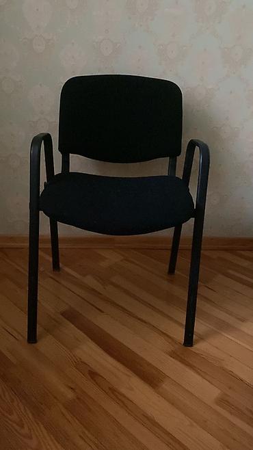 mega mebel: Ofis/konfrans stulu - Rəng: qara - Konstruksiya: möhkəm metal karkas — 2