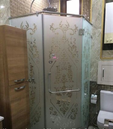 Duş kabinaları, arakəsmələr: Yeni Üstü açıq kabina, Künc üçün, Ödənişli çatdırılma — 5