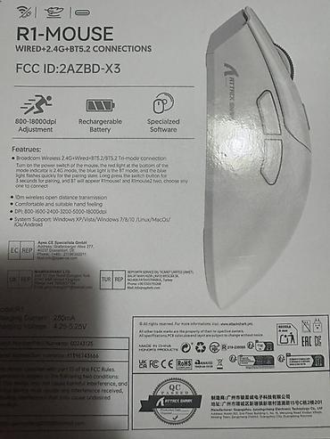 xbox wireless controller: Игровая мышь Attack Shark R1 Ключевые возможности: - Три режима — 2