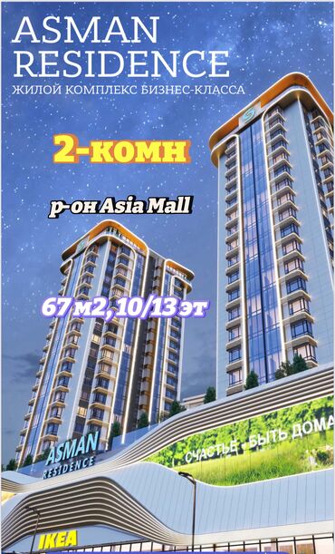 дом отдыха ала тоо цены 2023: Курулуп бүткөн, Элитка, 2 бөлмө, 67 кв. м