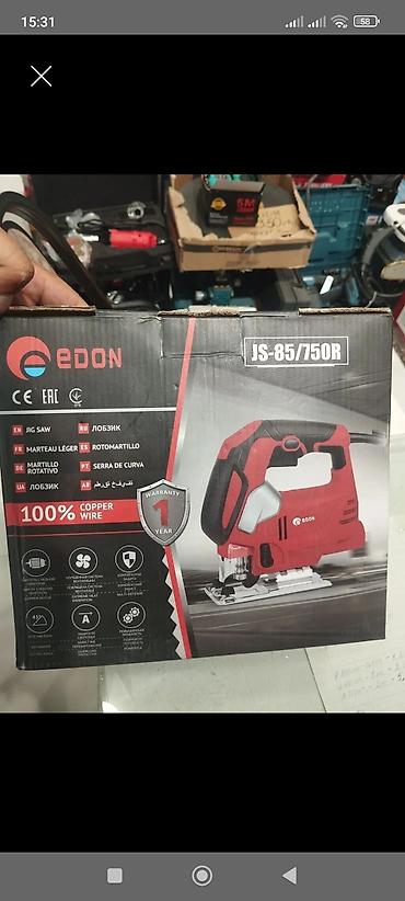 işlənmiş lobzik: EDON JS-85/750R dekupaj (jig saw) - Güc: 750 W - 100% mis sarğı — 1