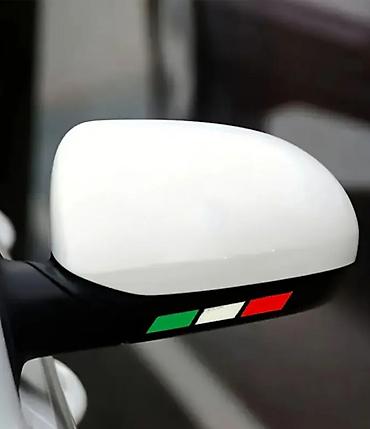 spica ruma: Ukrasni set nalepnica – Italijanska zastava (trikolore) za moto/auto — 7