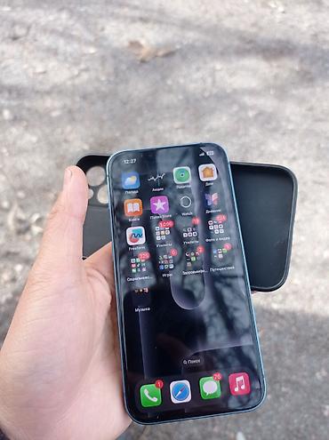 Apple iPhone: IPhone 13, Б/у, 256 ГБ, Голубой, Зарядное устройство, Защитное стекло, Чехол, 89 % — 8