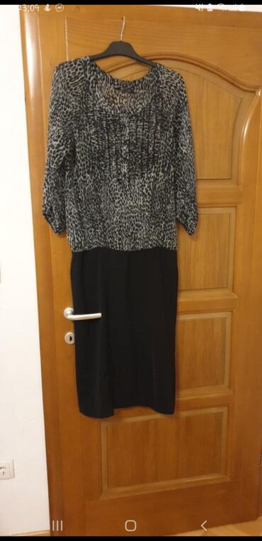 plava haljina i roze cipele: Zara L (EU 40), XL (EU 42), color - Black, Other style, Long sleeves