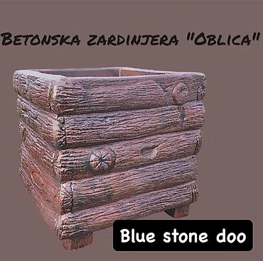 bubamara jastuk: Betonska žardinjera “Oblica” – Blue Stone doo - Materijal: armirani — 1
