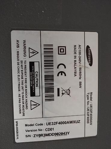 Samsung LED TV – Model: UE32F4000AW (UE32F4000) - Ekran: 32 düym -