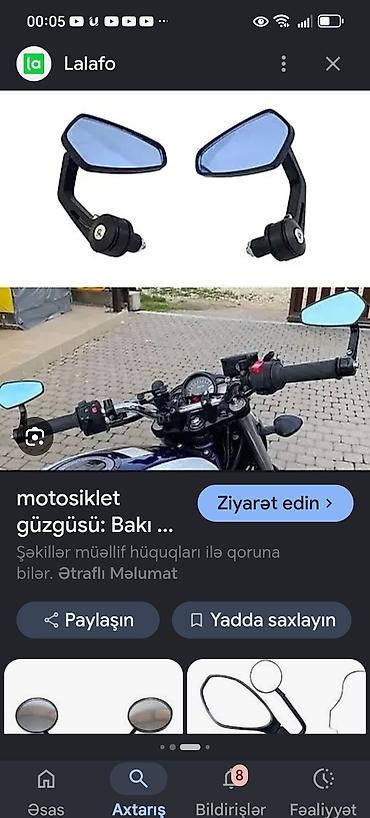 bmx satilir: Salam motosiklet güzgüsü classicdir təzə almışam motoya yaraşmır sport — 2