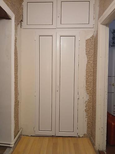 qapi kraskalari: Ağ rəngli PVC qapı-pəncərə dəsti - Material: PVC profil, şüşəsiz — 1