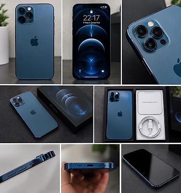 iphone s7: IPhone 12 Pro Max, 128 GB, Blue Titanium, Face ID — 1