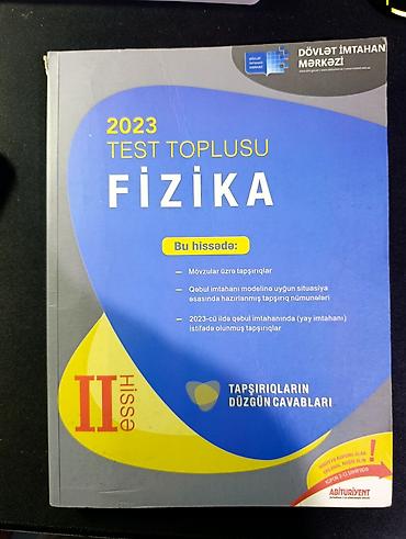 ensiklopediya kitabi: 2si birlikde 5 azn 1 və 2ci hissə 2023 Fizika test topluları — 3