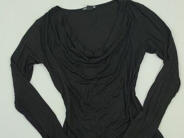 czarne bluzki z haftem: Blouse, H&M, S (EU 36), condition - Good