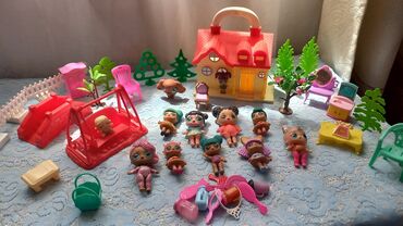 игрушка автомат: Куклы Лол. 12 кукол, домик, мебель, аксесуары. цена за всё что на