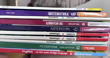 informatika testleri 6 ci sinif: 6-cı sinif üçün dərsliklər dəsti. Dəstə riyaziyyat, Azərbaycan dili