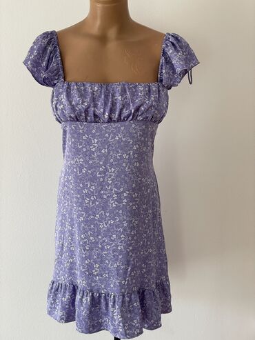 zara šljokičaste haljine: Zara XS (EU 34), color - Purple, Cocktail, Short sleeves
