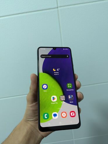 Samsung: Samsung Galaxy A22, Б/у, 64 ГБ, цвет - Черный