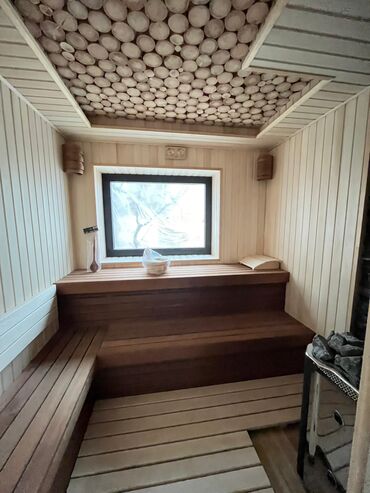 Digər tikinti xidmətləri: Sauna tikintisi sauna yığılması sauna təmiri Sauna tikintisi və — 9
