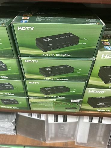 hdmi switch: HDTV 4K 1x4 Splitter — разветвитель HDMI. - Вход: 1 HDMI. - Выходы: 4 — 1