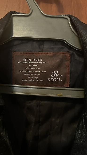 Мужская одежда: Кожаная женская куртка-пиджак REGAL Fashion, чёрная. - Материал — 3