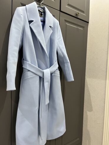 palto qadın üçün: Palto L (EU 40), XL (EU 42), rəng - Mavi