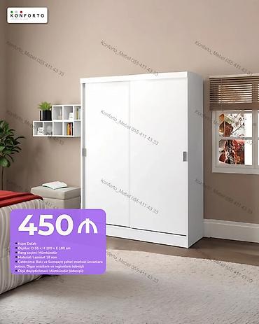 Kupe dolab - Ölçülər: D 55 × H 200 × E 160 sm - Material: 18 mm