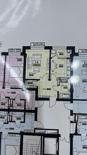 ихлас асанбай цены: 1 комната, 42 м², 12 этаж, ПСО (под самоотделку) — 3