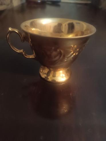 cay servisi: Çay dəsti, rəng - Qızılı, Metal, 5 nəfərlik, Polşa — 3