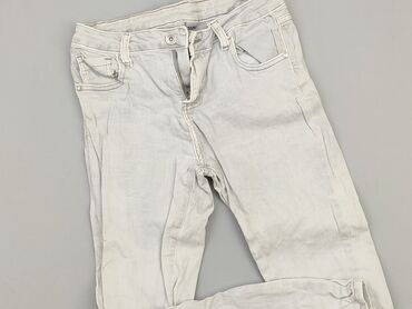 biała spódnice jeansowe: Jeans, XL (EU 42), condition - Good