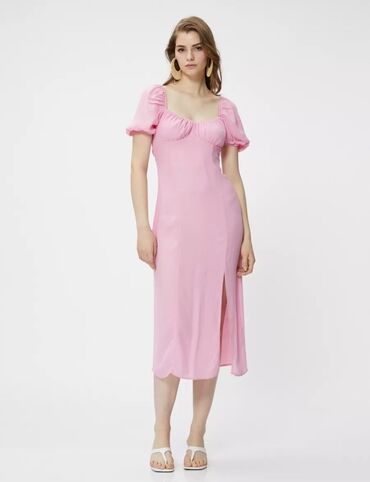 вязаные платья: Күнүмдүк көйнөк, Туркия, Жай, Узун модель, XS (EU 34), S (EU 36)
