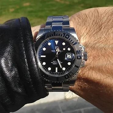 Ručni satovi: PAGANI DESIGN PD-1651 - Crno/Plava -Rolex YACHT MASTER Potpuno nov — 3