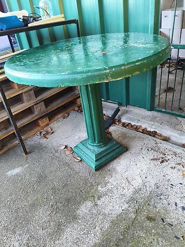 metalni sto za radionicu: Betonski bastenski sto 90cm. Veliki sto od betona. ✨ Visina 76cm — 2