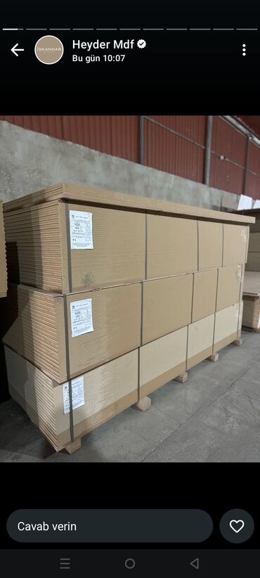 Digər tikinti materialları: Mdflerin satiwi palet ve ya ededle — 8