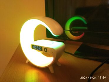 Динамики и музыкальные центры: Умный ночник светильник G6-мини с Bluetooth-колонкой беспроводной