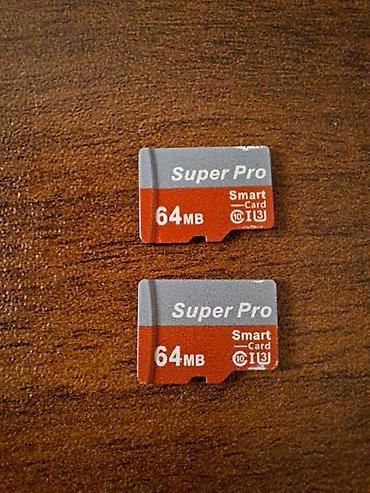 Super Pro micro SD yaddaş kartı 2 ədəd 64 MB - Növ: microSD (Smart