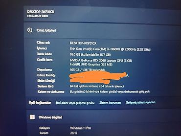 lenovo noutbuk: Excalibur G900 oyun noutbuku Texniki xüsusiyyətlər: - Prosessor — 3