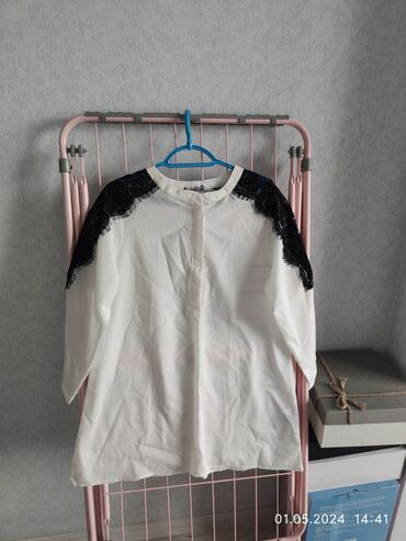 длинный пиджак: Блузка, Классическая модель, Шифон