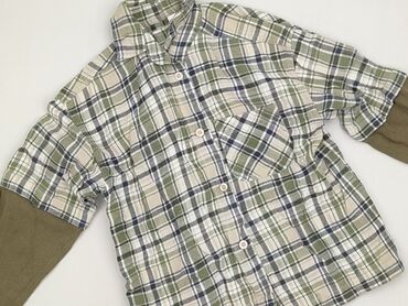 sukienka w krowie łaty: Shirt 5-6 years, condition - Very good, pattern - Cell, color - Green